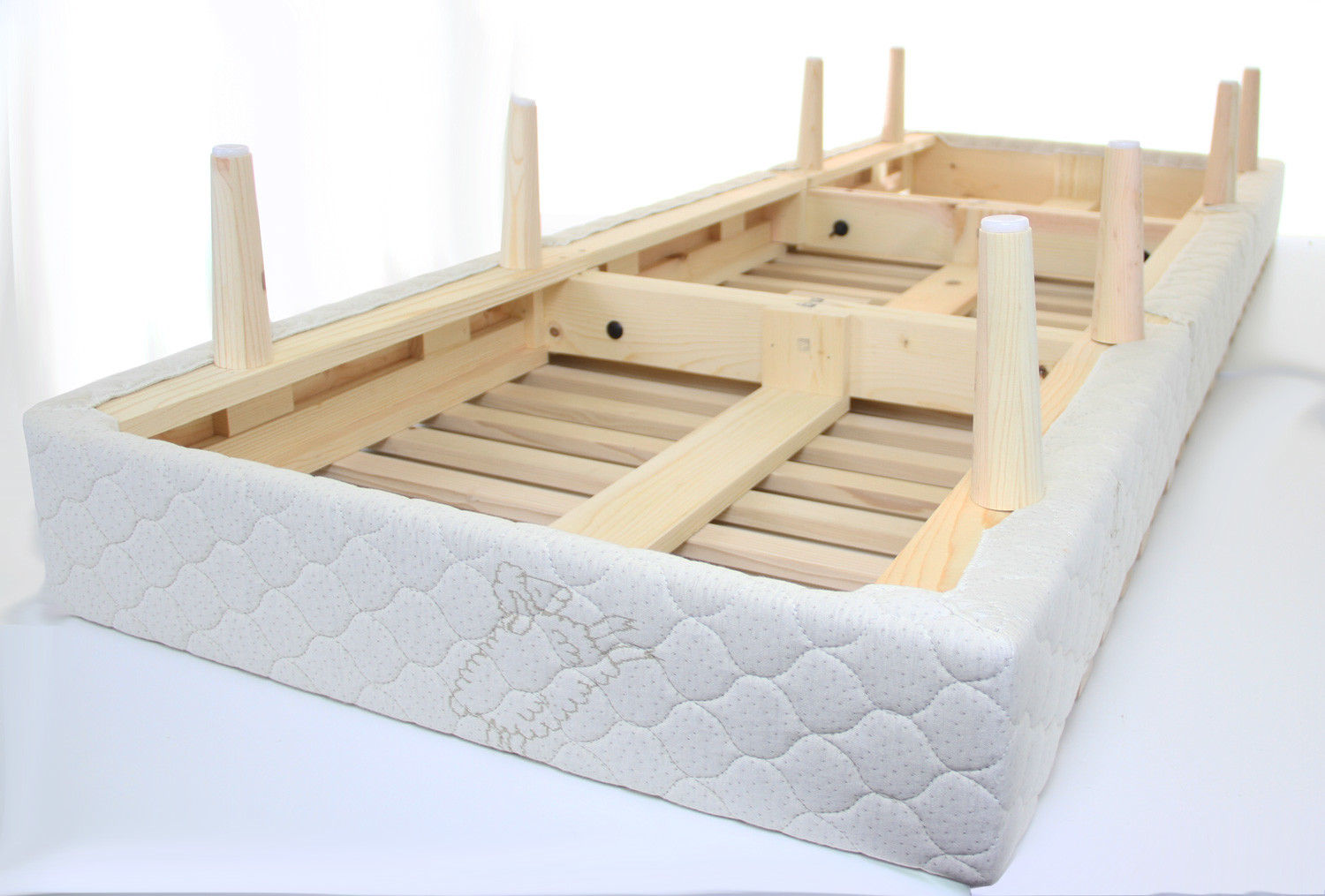 wood slat foundation for latex mattress